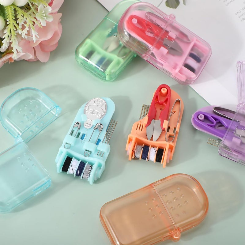 Solsew 20 Pieces Mini Travel Sewing Kit Bulk Portable Small Emergency Sewing Kit Mini Sewing Box for Traveler Hotel Charity Homeless Christmas Stocking Stuffer Gift - Image 4